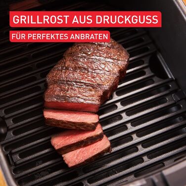 Фритюрниця Tefal Easy Fry Silence 7л, біла - аерофритюрниця з тихим режимом та 10 програмами приготування, EY8421E0