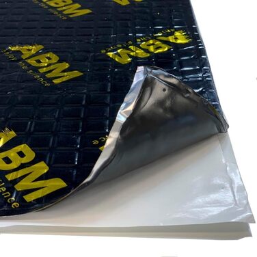 ABM Alubutyl Чорна 2.0 мм x 40 см x 5 м — самоклеюча алюмінієва шумоізоляційна мат для авто, антивібраційна, 2 м², преміум якість, золото