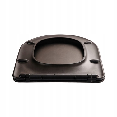 Кришка-сидіння для унітазу Asato Black Dur 0041-4, чорний duroplast
