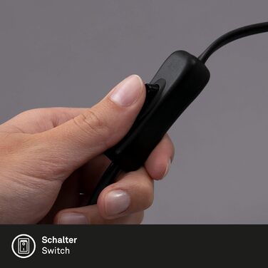 BRILONER Настільна лампа мініатюрна, ретро/вінтаж, E27, 10W, для дому, офісу, читання, 10x9 см, дерево/метал