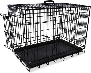 Переносний вольєр для собак Nobby 62315, чорний, розкладний, 93 x 62 x 69 см