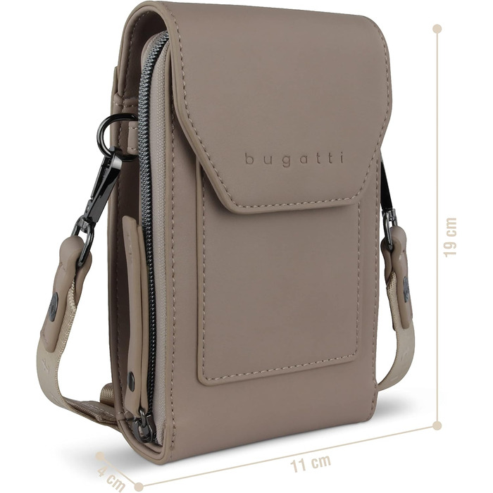 Сумка Bugatti Almata на плече з відділенням для смартфона, кросбоді для жінок (пісочний колір)