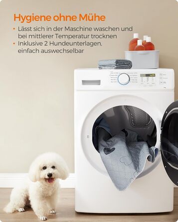 Підстилка для собак Feandrea, 2 шт., 122 x 91 см, XL, сіра, водонепроникна, супер поглинаюча, для собак