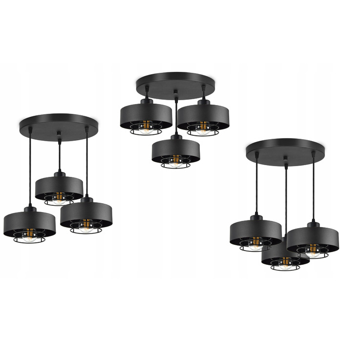 Підвісна люстра Luxolar 754 на 3 цоколі E27