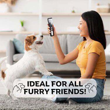 Професійний собачий триммер BarberBoss QR-9086 для густого волосся: набір для грумінгу собак та котів, бездротовий, тихий