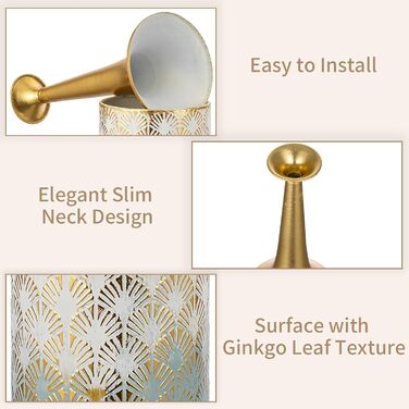 Vintage Black Tall Floor Vase Set of 3 - 68/51/41cm Metal Honeycomb Texture Matte Decorative Vases for Living Room, Dining Room, Bedroom, Hallway, Office