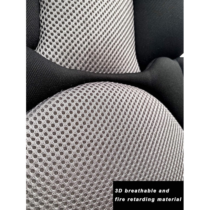 Storchenbeck Baby Car Seat Cushion Car Seat Insert Seat Pad Universal for Strollers Car Seat High Chair (Black)