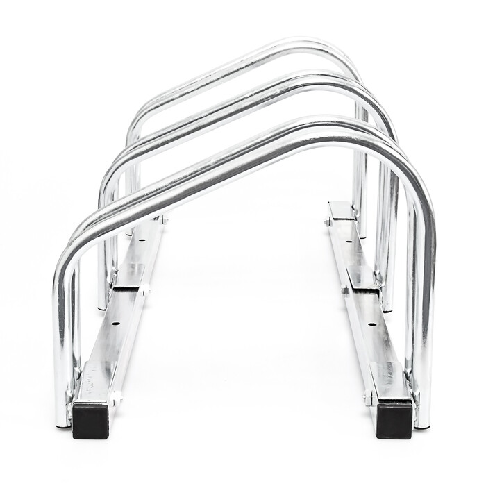 Relaxdays Bicycle Stand for 3 Bicycles, Steel