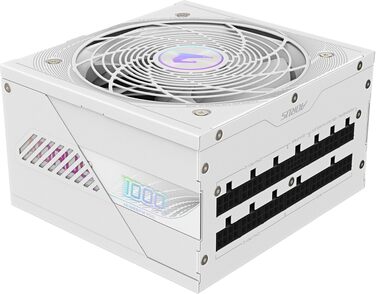 Блок живлення GIGABYTE AORUS Elite P1000W Ice 1000W, PCIe 5.0, 80 Plus Platinum, повністю модульний, ATX 3.0