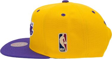 Кепка Mitchell & Ness NBA Lakers Snapback жовто-фіолетова, універсальний розмір