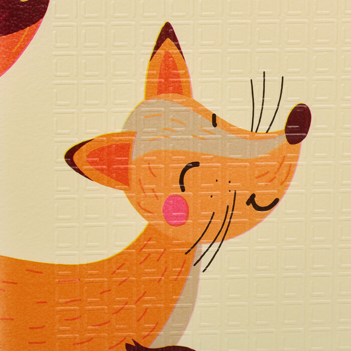 Relaxdays Play Mat - Street and Animal Motif, Foldable