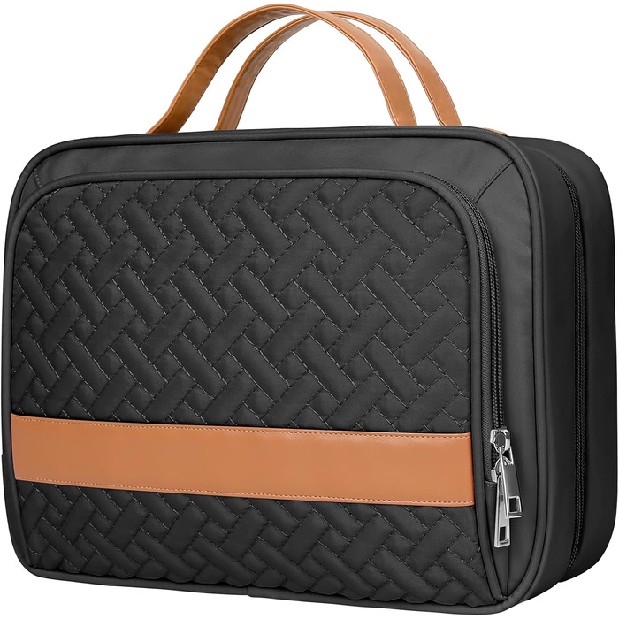 Складана дорожня косметичка IDEATECH, водонепроникна, для чоловіків та жінок, з петлею для підвішування (251-чорний)