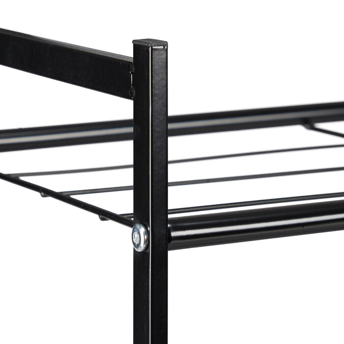 Relaxdays Metal Shoe Rack with 3 Shelves