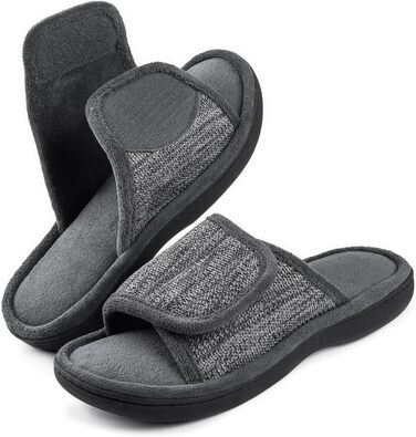Чоловічі тапочки-слайди RockDove з регульованою фіксацією та піною з пам'яттю, сірі, 44/45 EU