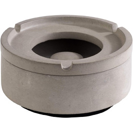 Бетонна попільничка APS Wind 'Element' – преміум якість, 3 відділення для сигарет, захист від подряпин, сірий колір, 10,5 x 5 см