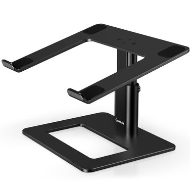 Підставка для ноутбука GOKEDA: ергономічна, регульована, з алюмінію, 11-17 дюймів, чорна
