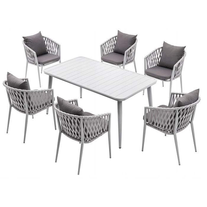 Комплект стіл та стільці MAT-COMPANY metal EXCLUSIV, сірий