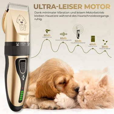 Професійна електрична машинка для стрижки собак GLOBAL TECH Leise - для собак, котів та інших домашніх тварин