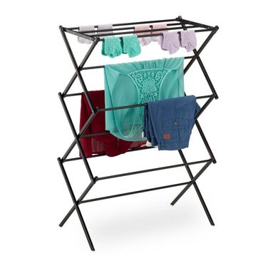 Relaxdays Folding Clothes Rack, Metal