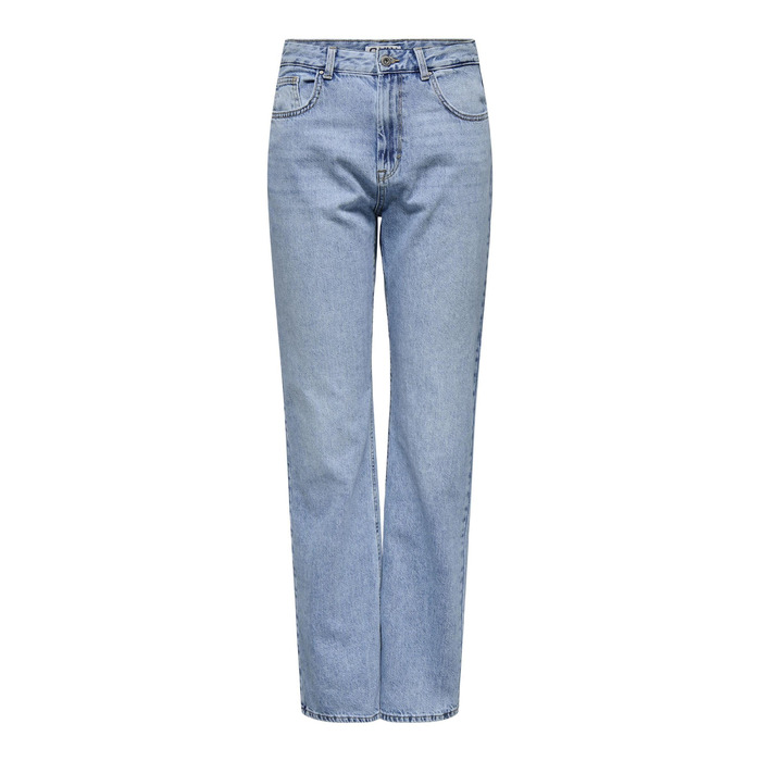Джинси жіночі прямі ONLBLUSH світло-блакитні, середньої посадки, розмір M/32L, деним
