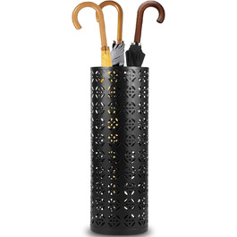 Металева підставка для парасоль та тростинок Rain Collection, 15x15x42 см (Чорний)