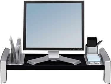 Підставка для монітора Fellowes Professional Series, чорна/антрацит, ергономічна робоча станція для плоских екранів