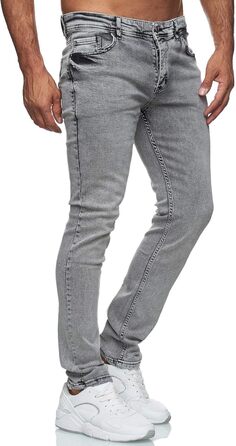 Чоловічі джинси Reslad Slim Fit базового стилю, еластичний денім, сірі (31W/34L, RS-2063)