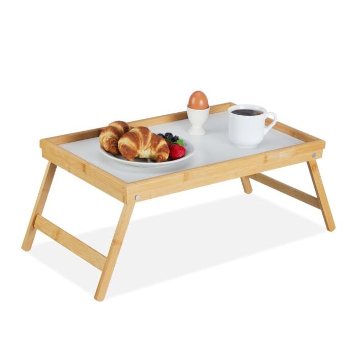 Relaxdays Bamboo Bed Table