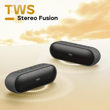 Tribit XSound Plus 2: Портативна Bluetooth колонка 30W з XBass, IPX7, 24 год, чорна