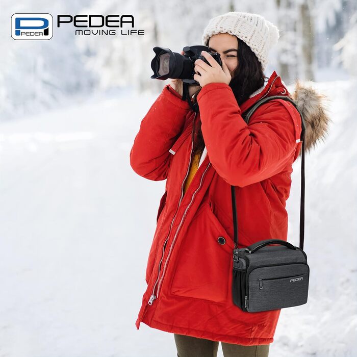 Сумка для камери Pedea Noble: DSLR/SLR, System Camera, XL, сіра