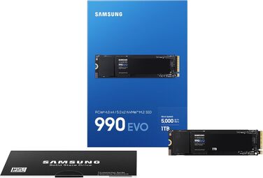 SSD Samsung 990 EVO 1TB NVMe M.2 PCIe 4.0/5.0 - Внутрішній SSD для ігор та графіки
