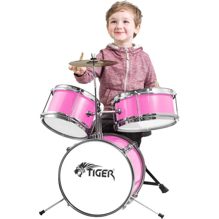 Барабанний комплект Tiger Jasmin JDS7-PK - Рожевий (3 частини)