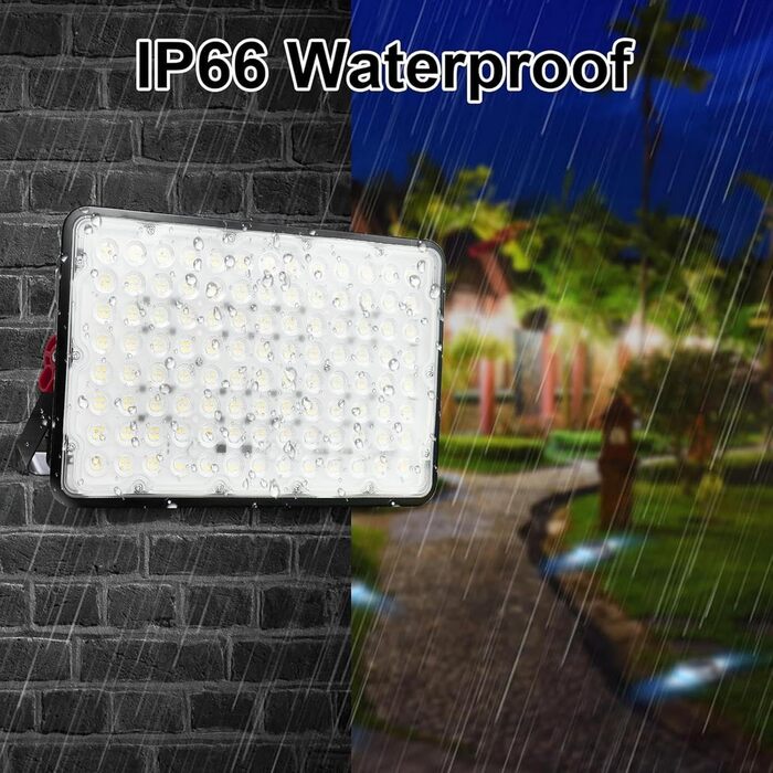 LED Floodlights Outdoor 400W, 2 Pack 40000LM LED Outdoor Floodlights 6500K Cool White LED Spotlights IP66 Waterproof Construction Lights LED Floodlight for Garden, Garage, Sports Field, Yard, Driveway