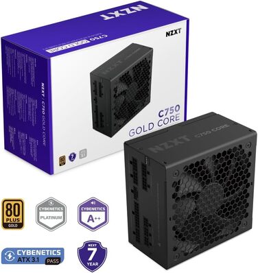 Блок живлення NZXT C850 Gold Core ATX 3.1, 850W, 80+ Gold, чорний
