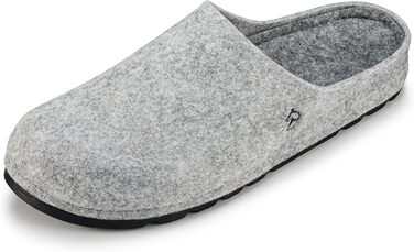 Фетрові тапочки ESTRO для чоловіків - теплі зимові тапочки з гумовою підошвою (45 EU, сірий)