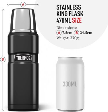 Kleine King Stainless Steel Thermos - 470ml - Hot & Cold