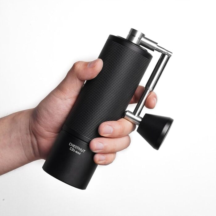 Кавомолка ручна TIMEMORE Kastanie C3S Max - чорна, 30г, з керамічною жерноватою системою