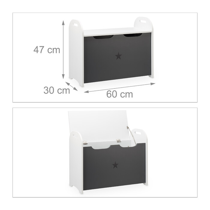 Relaxdays Toy Chest for Children
