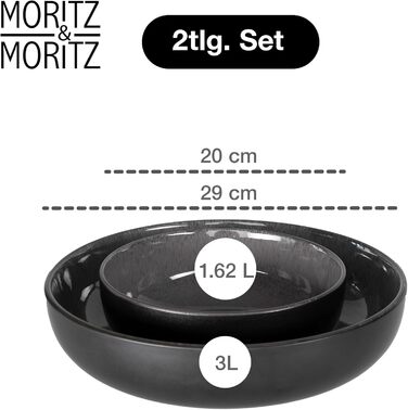 Набір посуду Moritz & Moritz VIDA на 12 осіб (36 предметів) - сучасний фарфоровий сервіс. Мікрохвильовий, посудомийна машина, стійкий до подряпин