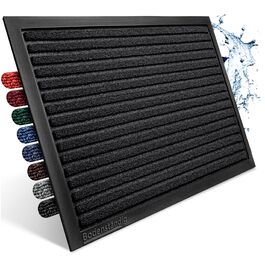 Килимок для дому та вулиці, чорний, 40x60 см, антиковзаючі, довговічні, для входу