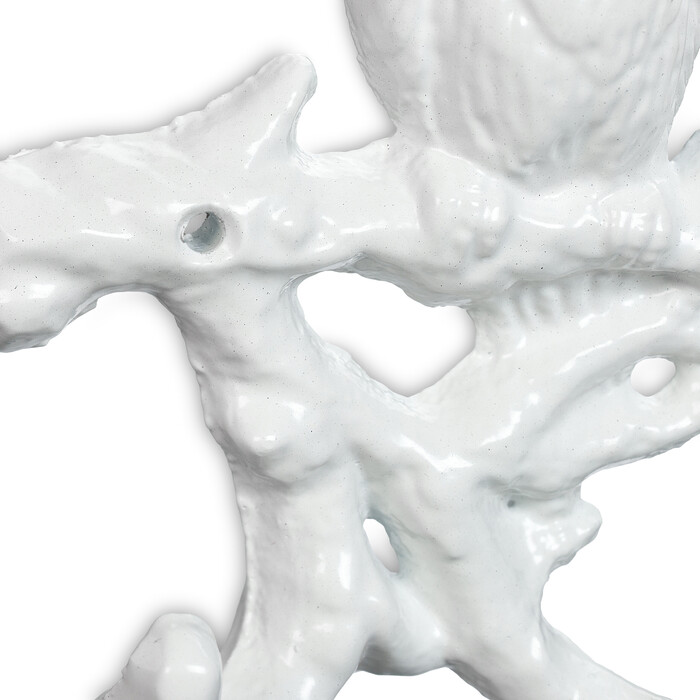 Relaxdays Bird-Themed White Coat Rack