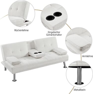 Yaheetech Folding Sleeper Sofa