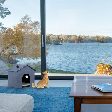 Relaxdays Cat Cave in Blue