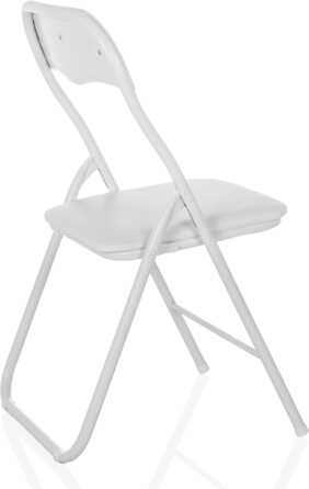Складний офісний стілець hjh OFFICE 803002 TUDELA, білий, м'який, PVC, до 130 кг