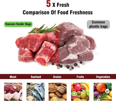 Fitge Vacuum Bags 170µm 15x25cm + 20x30cm + 30x40cm 150 Bags for all vacuum sealers Vacuum bags for food BPA-free, strong & tear-resistant Pro vacuum film Sous Vide freezer bags
