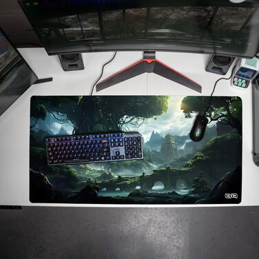 Tilt Premium килимок для миші Gaming XXL 1000x500x4mm | Нековзна підкладка на стіл | Водостійкий мат для столу Tree of Civilization 100x50 см