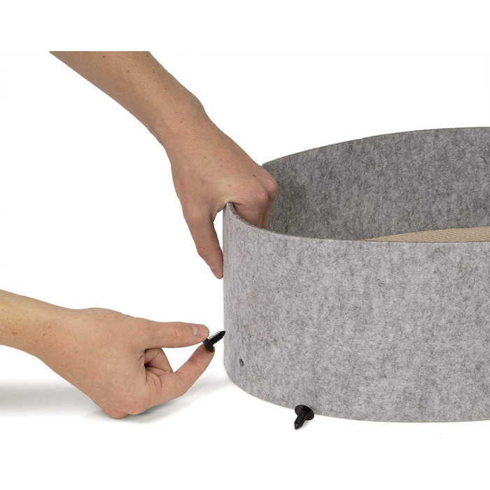 Кігтеточка для котів CanadianCat Owen XL, 50 см, сіра, з фетровою поверхнею