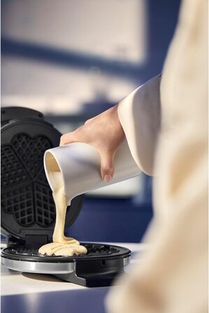 WMF Lono Edition Heart-Shaped Waffle Maker - Adjustable Browning, Stainless Steel, 900W