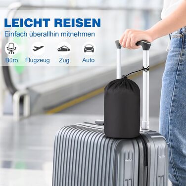 Подушка для шиї у вигляді U, Memory Foam, для подорожей, дорослі, ергономічна, з чохлом, для автомобіля, офісу, поїздки, сірого кольору