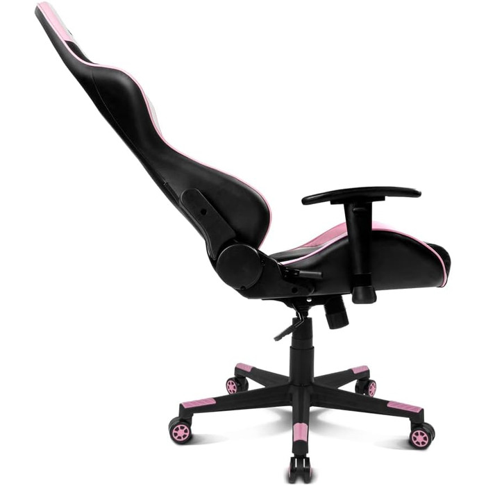 Ігрове крісло DRIFT DR175PINK, екошкіра, 2D-підлокітники, клас 4, рожево-чорне